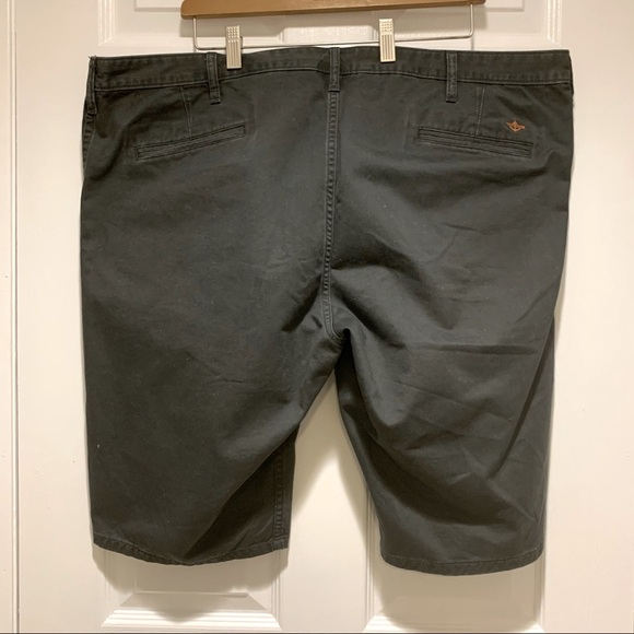Dockers Charcoal Flat Front Chino Shorts Men's Size 44 - Picture 2 of 5